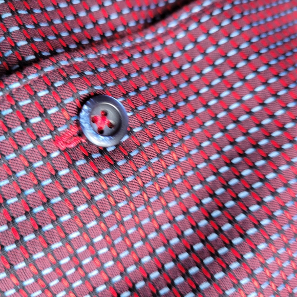 Klauss Boehler Made in Europe Elegant Maroon Button Down Shirt for Men - Picture 6 of 10